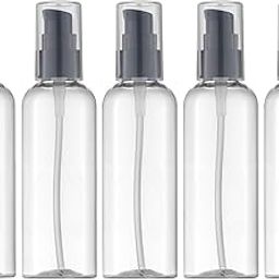 12pcs 50ml Plastic Unbreakable Multipurpose Refillable Bottle Dispenser Black Cream Pump for Serum, Cream, Lotion, Moisture, After Shave, Oil Mini Travel Size Costemic Use Bottles-20