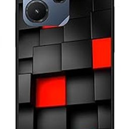 NDCOM for Infinix Hot 30i Back Cover Infinix Hot 30 i Back Cover | Stylish Protection Infinix Hot 30i Cover | Red Puzzle Printed Metal Case-picture-22
