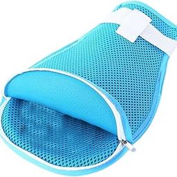 CLUB BOLLYWOOD VELURA Hand Restraint Glove Mesh Cloth Elderly Portable Multifunction Security Mitt Light Blue with Zip|1 Waterproof Underwear|Other Health Care Supplies| Health Care-image-76