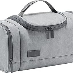 Polyester Toiletry Bag For Men And Women - Multipurpose Travel Bag With Waterproof Pockets, Mesh Pockets, Shaving Kit Bag, Toiletry Kit, Cosmetics, Gadget, Make Up And Accessories Bag (Grey)-picture-12