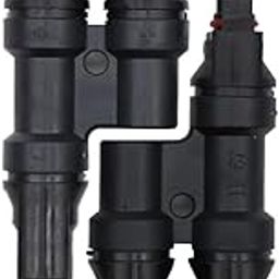 Solar Panel T Branch 2 to 1 MMF + FFM Cable Connector Solar Wire Connector T-Type T2 Coupler Combiner (1 Pair)-16