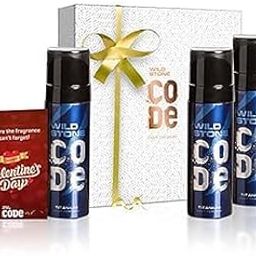 Wild Stone Valentine Gift Box with Code Titanium Body Perfume, Pack of 3 (120ml each)-image-32