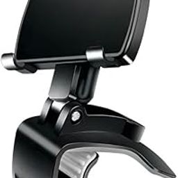Car Dashboard Phone Holder Mount, 360-Degree Rotation, Universal Clip Design, Black-28