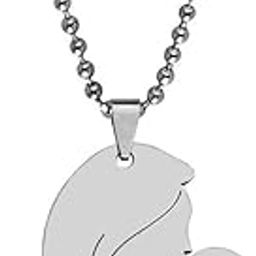 Mother and Child Heart Mother's Day Gift Silver Stainless Steel Pendant Necklace Chain For Men And Women LC379-image-15