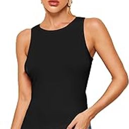 Women's Slim Fit Round Neck Tank Top | Sleeveless Cotton Blend | Casual Wear, Plain Knitted Tops | Perfect Outfit for Girls | Tank Top of Women in-picture-19