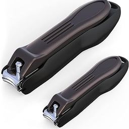 GLAMFIELDS Nail Clipper with Catcher, No Splash Fingernail Toenail Clipper Stainless Steel Nail Cutter Nail Trimmer, Good Gift for Men and Women (MF-Large/Small)-15