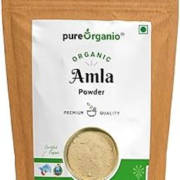 Pure Organio Organic Fresh Amla Powder-Versatile Fresh Amla Powder For Eating And Healthy Hair Nourishment, Vitamin C Rich, Gooseberry Powder Npop Indian Organic Certified (200 Gm)-image-7