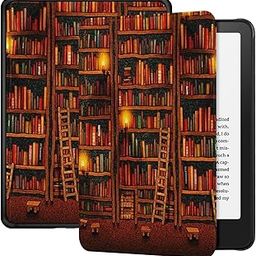 Slimshell PU Leather Case Cover for All-New Kindle (11th Generation-2022, Model:C2V2L3. Will not fit Kindle Paperwhite or Oasis), Smart Shell Cover with Auto Sleep/Wake - Books-picture-13