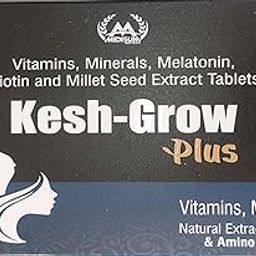 Kesh-Grow Plus Hair Care Nutrient Tablets, Pack of 30 Tablets, Biotin and Mineral Supplement-image-9