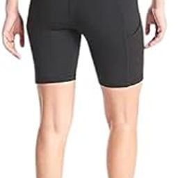 Poly Spandex Women Sport Shorts for Active Wear| Regular Fit for Workout Wear, Yoga Wear Sports Shorts (L) Black-image-55