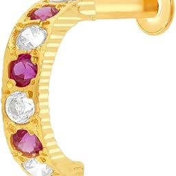 Yellow Gold Nose Pin for Women 22 k | 22k BIS Hallmark (916) Nose Stud for Women and Girls with Piercing-image-89