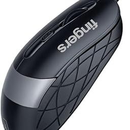 FINGERS SuperHit Wired Mouse with Advanced Optical Technology (Lightweight | Trendy Dual-Tone Design | Works Well with Windows, macOS, Linux) (Matte Black + Steel Grey)-image-45