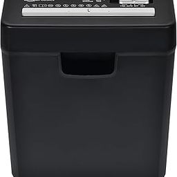 Amazon Basics 6-Sheet Strip Cut Paper & Credit Card Shredder, 10 Liter Waste Basket Capacity|for Office and Home Usage| 1 Year Brand Warranty-29