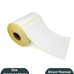 Kento Supplies Direct Thermal Labels, 75mm x 125mm, 500 Labels Per Roll, Self-Adhesive, Compatible with Multiple Label Printers, Ideal for Shipping, Parcel Printing Label (Pack of 6)-image-49