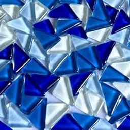 Sai Mosaic Art Triangular Glass Mosaics (200gm, Blue)-image-20