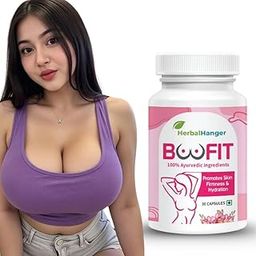 Herbal Hanger Boofit Natural Well:ness Supplement with Ayurvedic Ingredients | For Women | 30 Capsules-image-1