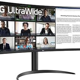 LG 34WR55QC (34 inch) 21:9 WQHD (3440 x 1440) Curved UltraWide Monitor, HDR 10, sRGB 99%(Typ.), 100Hz Refresh Rate, USB Type-C with PD, AMD FreeSync, Virtually Borderless, Height, Tilt, Black-image-51