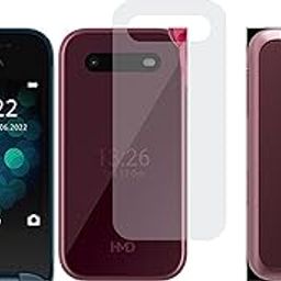 TELTREK Matte Front Screenguard & Carbon Fiber Back Skin Combo, Made of Flexible Fiber Material Not a Glass, Front & Back Impossible Screen Guards for HMD 2660 Flip-image-6
