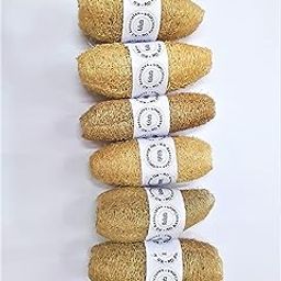 rdassociates ® Natural Loufah/loofah Body Scrubber –Ridge Ground Fiber Organic, Skin Friendly, Light Weight, Chemical free, Eco Friendly for Bathing, Men, Women (3-4 cm, Pack of 6)-image-46