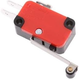 UJEAVETTE 3x V-156-1C25 Micro Limit Switch Long Hinge Roller Lever Arm Open SPDT 15A-image-2