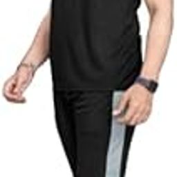Cotton Blend Summer Suit/Night Suit for Men, Regular Fit Full Sleeves T-Shirt and Lower Set | Cord-Set Track Suit for Boys | Ideal for Casual Outings, Workout, Gym, Sports Pushpa-image-88