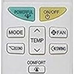 Air Conditioner Remote Compatible for Daikin Inverter Split AC Remote Control, Compatible for: Daikin AC Remote, [ AC-132B ], White, Pack of 1-10