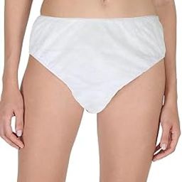 Women's Cotton Disposable Underwear Panty Maternity Massage Centre Beauty Parlour Underpants Hospitals Hotels waxing Salons Comfortable Disposable Underwear| (White) (20 PCS)-picture-6