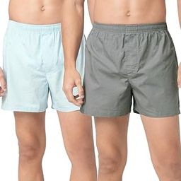 Men's Solid Pure Classic Shorts (Pack of 1 & 2) |100% Cotton Stretchy Plain/Stripes| Regular Fit Elastic Waist Band | Boxers with Ultrasoft and Durable Inner Waistband-4