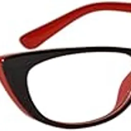 peter jones Stylish Black/Red Cat-eye Optical Frame (IRD111)-picture-5