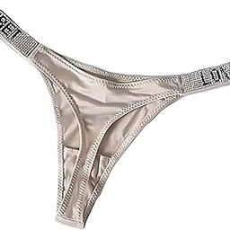 Sleek Lift Sexy Low Satin Rhinestone Thong-image-21