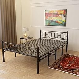 Sahni Foldable Furniture Modern Queen Bed Without Mattress (6ft x 4ft)-picture-11