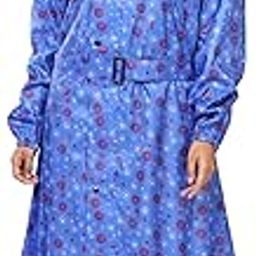 Waterproof abstract printed Long/Full Raincoat for women & Girls with adjustable Hood-image-89