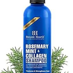 Botanic Hearth Rosemary Mint Shampoo with Peppermint Oil, Jojoba Oil & Collagen | Thickens & Strengthens Hair | Helps Reduce Hairfall | Shampoo for Women and Men | Sulphate & Paraben Free, 200ml-image-91