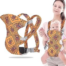 Bembika Baby Carrier Newborn to Toddler with Multiple Positions Infant Carrier Soft Baby Holder Kangaroo Bag Sling Carrier All Seasons - Checkered Bear-28