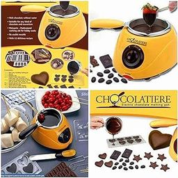 VEDHAK Chocolatiere Electric Chocolate Maker Melting Pot Stainless Steel & Plastic Household DIY Dessert Machine Electric 220V 25W,Oven Melting Pot 0.25.(Multicolor)-3