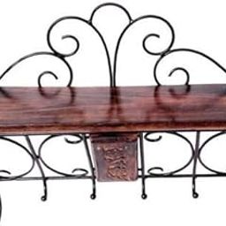 Iron Wall Shelf with Hanger-image-36