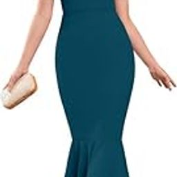 Women & Girl's Puff Sleeve Notch Neck Midi Bodycon Dress-image-6