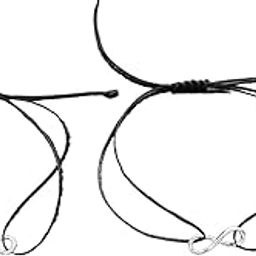 LBV 925 Sterling Silver charm in black thread Anklet for Women/Girls Free Size Adjustable Comfortable-51