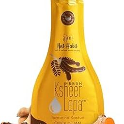 Nat Habit Fresh Tamarind Kasturi Ksheer Lepa Face Mask For Quick Detan & Brightening, Cleans Spots & Marks, Zero Chemicals & Preservatives (40g, Pack of 1)-image-34