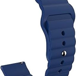 ACM Watch Strap Wave Design Silicone Belt 20mm compatible with Boat Watch Wave Pro Mki 47 Smartwatch Sports Band Blue-picture-27