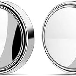 VELINEX® 360° Mirrored Blind Spot Convex Mirrors: Sedan, Truck, & SUV Accessories - Pack of 2, Silver-image-76