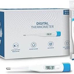 Digital Thermometer With Quick Measurement For Fever Temperature Machine Clinical Thermometer Body Temperature Thermometer For Kids & Adults Thermometer For Oral, Underarm & Rectal-18