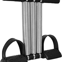 Quick Fit Tummy Trimmer Tension Foot Pedal Sit Up Equipment for Abdominal, Leg Exerciser Sport Fitness Slimming Training Bodybuilding Home Gym (Triple Spring, Black)-picture-7