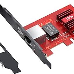 QFly 2.5G Base-T PCIe Network Adapter,RTL8125B 2500/1000/100Mbps PCI Express Gigabit Ethernet Card,1x RJ45 LAN Port 2.5G Network Card,Compatible with Windows/Linux-14