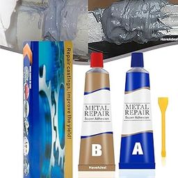 HaveAdeal Metal Repair Super Adhesive Paste, Two Paste Tube A and B with Stylus, Pipes, Rod, Motor Parts etc Pack of 1-image-90