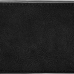 Men's Leather Slim Minimalist Bifold Front Pocket Wallet, Steven Slate Black, Bifold-picture-52