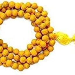 Generic Haldi Mala Baglamukhi Mala Turmeric (Haldi) Mala 108+1 Beads Turmeric Rosary ( 6 Mm ) - Multicolor-image-60