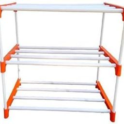 STRONGER STORE® 3 Tier Multi-Purpose Plastic Shoe Rack - Rustproof, Moisture Resistant, Durable - Modern Style - For Home, Living Room, Kitchen - Shoe Rack-27