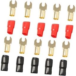 THE STYLE SUTRA® 2x5 Pairs 4 AWG Car Audio Power Ground Wire Fork Terminal Connector Brass | Parts & Accessories | Car & Truck Parts | Other Parts-image-31