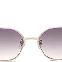 Eyewear | Smoke Gradient Lens Hexagon Sunglass | Full Rim | Shiny Gold-Shiny Light Beige Frame With 100% U.V. Protection | Women Sunglasses | Small Size | Splf35K558Mdysg-image-86
